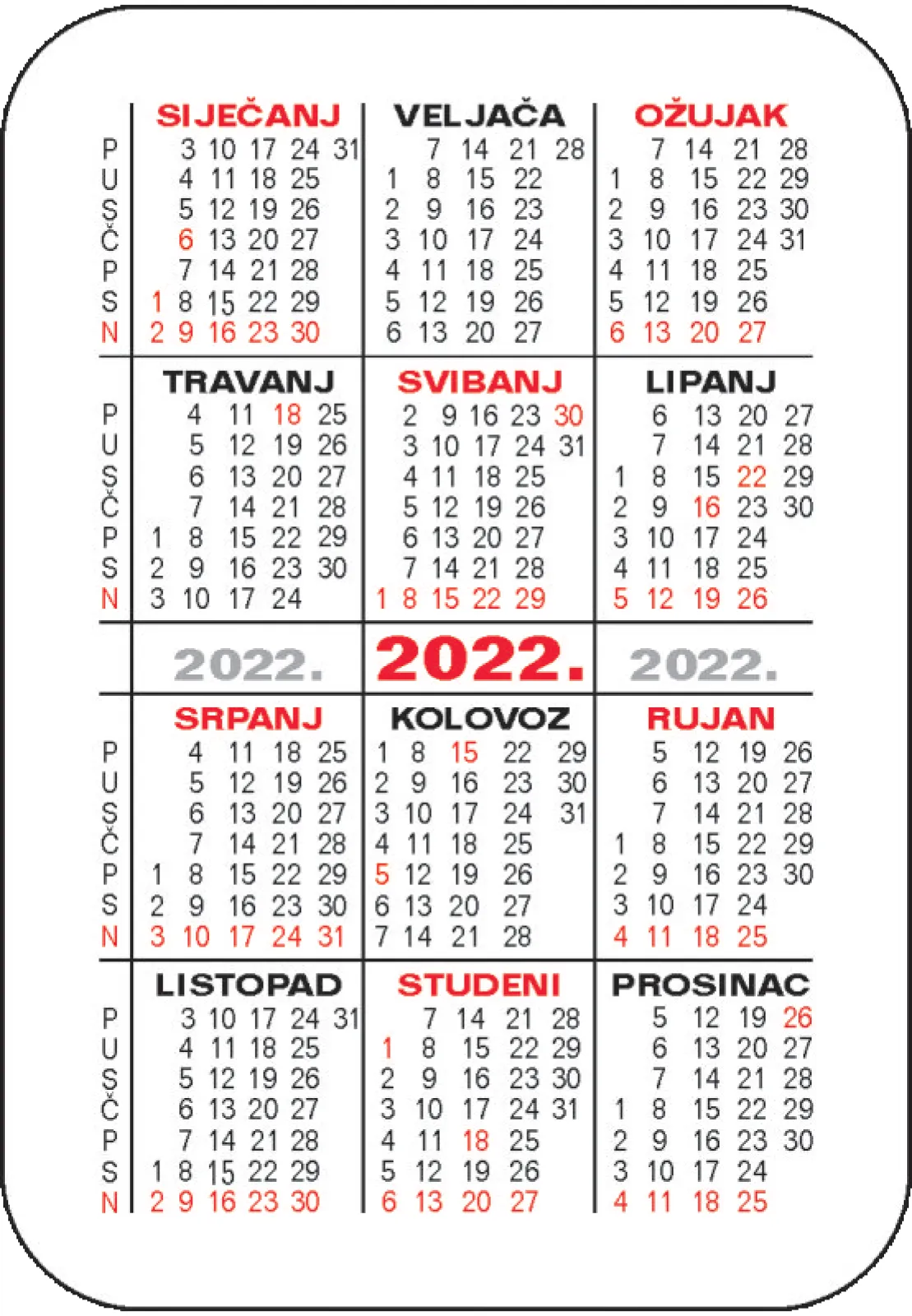 Džepni kalendar